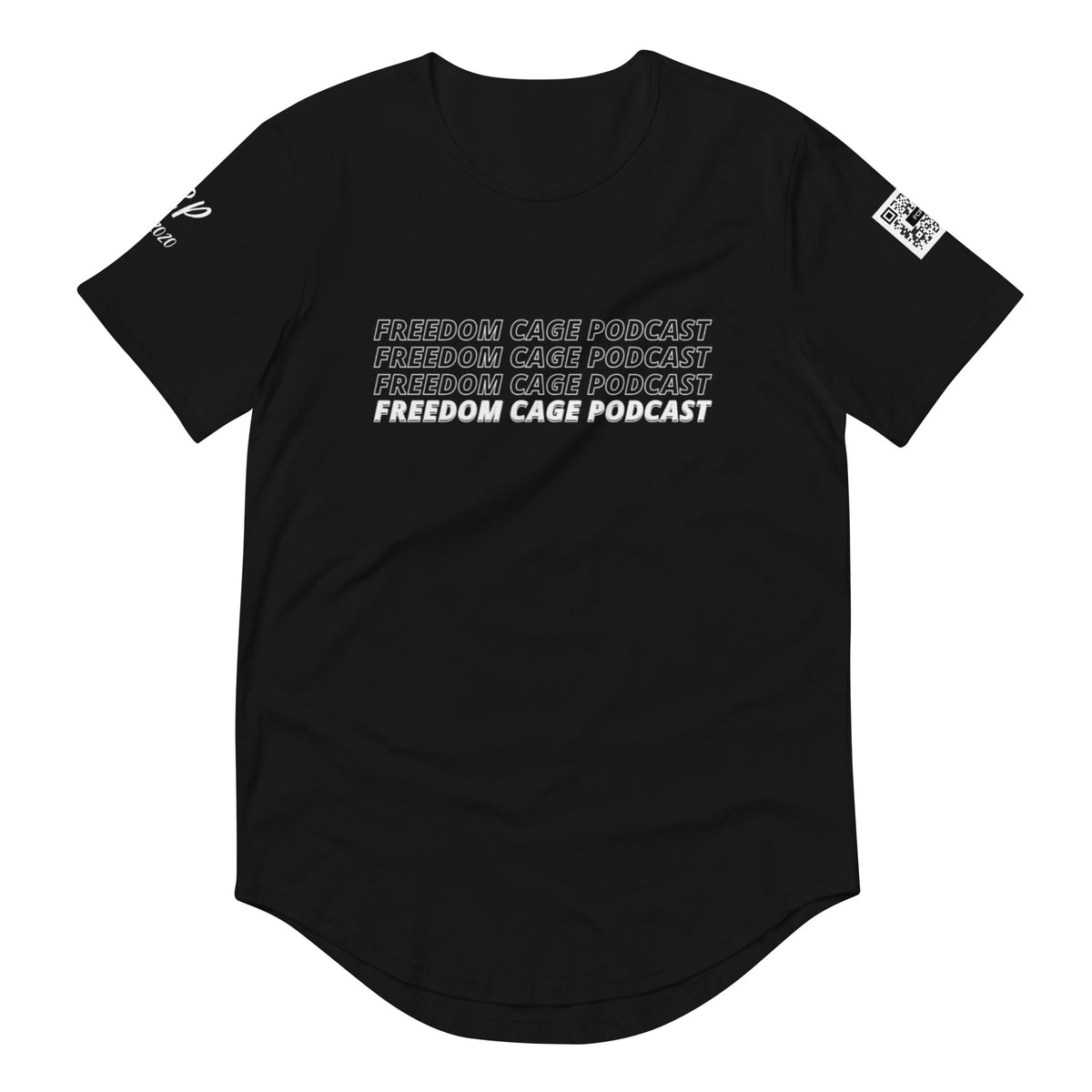 Men's S/S Crew & Curved Hem (Stacked FCP Logo) T-Shirt
